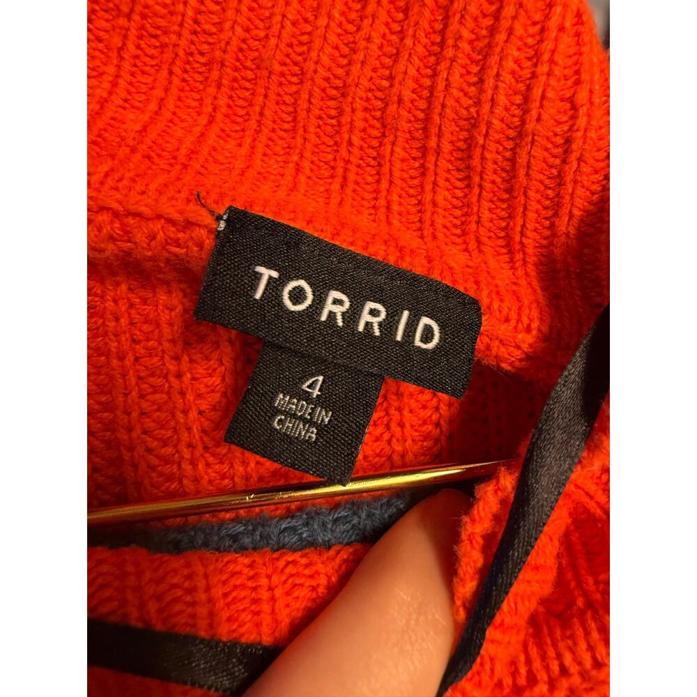 Torrid Sz 4 Heavy Knit Sweater Dress Long Sleeve Cozy 36" Long, 3128 - Picture 11 of 11